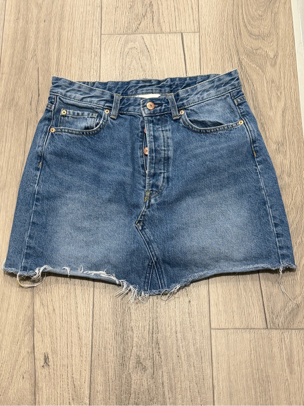 H&M Blue Denim Mini Skirt